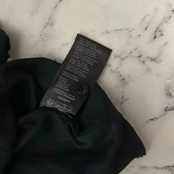 By Anthropologie Cap-Sleeve Shirt Dress L - Picture 8 of 9